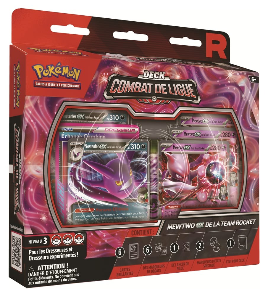 Pokémon - Team Rocket's Mewtwo ex - Deck Combat De Ligue (Français)