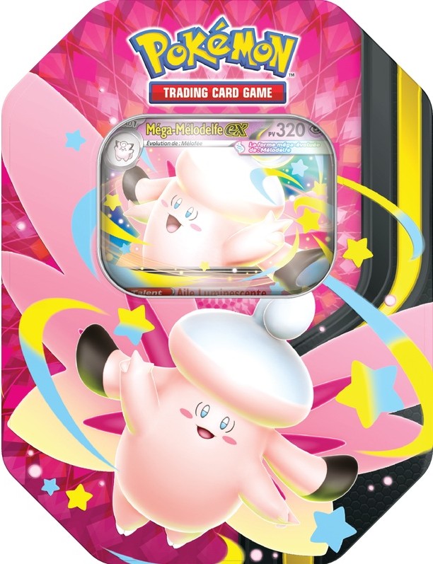 Pokémon - Méga Mélodelfe ex - Tin Méga Clair De Lune (Français)