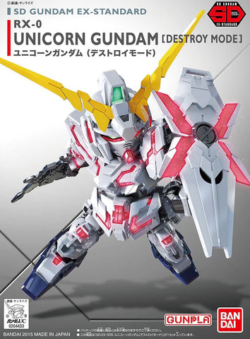 Bandai Hobby - SD Gundam BB EX-Standard 005 Unicorn Gundam (Destroy Mode)