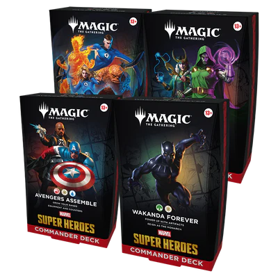 *Pre-Order* Magic The Gathering - Marvel Super Heroes - All 4 Commander Decks