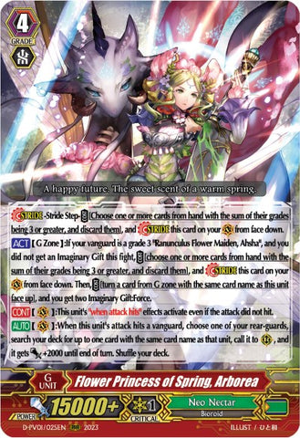 Flower Princess of Spring, Arborea (D-PV01/025EN) [D-PV01: History Collection]