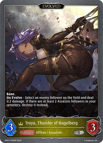 Troya, Thunder of Hagelberg (Evolved) - P08EN (Foil) (BP07-P08EN) [BP07: Verdant Steel]