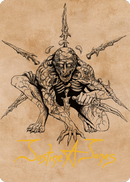 Bhaal, Lord of Murder Art Card (Gold-Stamped Signature) [Commander Legends: Battle for Baldur's Gate Art Series]
