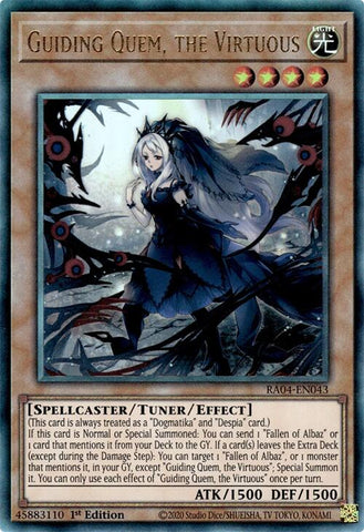 Guiding Quem, the Virtuous [RA04-EN043] Ultimate Rare