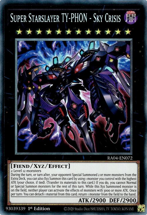 Super Starslayer TY-PHON - Sky Crisis [RA04-EN072] Collector's Rare