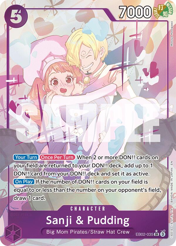 Sanji & Pudding (Alternate Art) [Extra Booster: Memorial Collection]