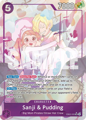 Sanji & Pudding (Alternate Art) [Extra Booster: Memorial Collection]