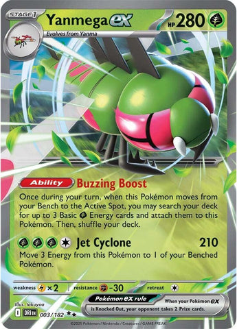 Yanmega ex (003/182) [Scarlet & Violet: Destined Rivals]