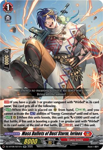 Ammunition of Dust Storm, Ivrines (DZ-BT08/021EN) [DZ-BT08: Knights 0f Rebirth]