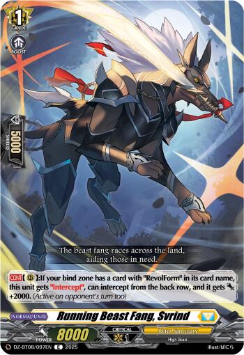 Running Beast Fang, Svrind (DZ-BT08/097EN) [DZ-BT08: Knights 0f Rebirth]