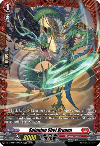 Spinning Shot Dragon (DZ-BT08/FR06EN) [DZ-BT08: Knights 0f Rebirth]