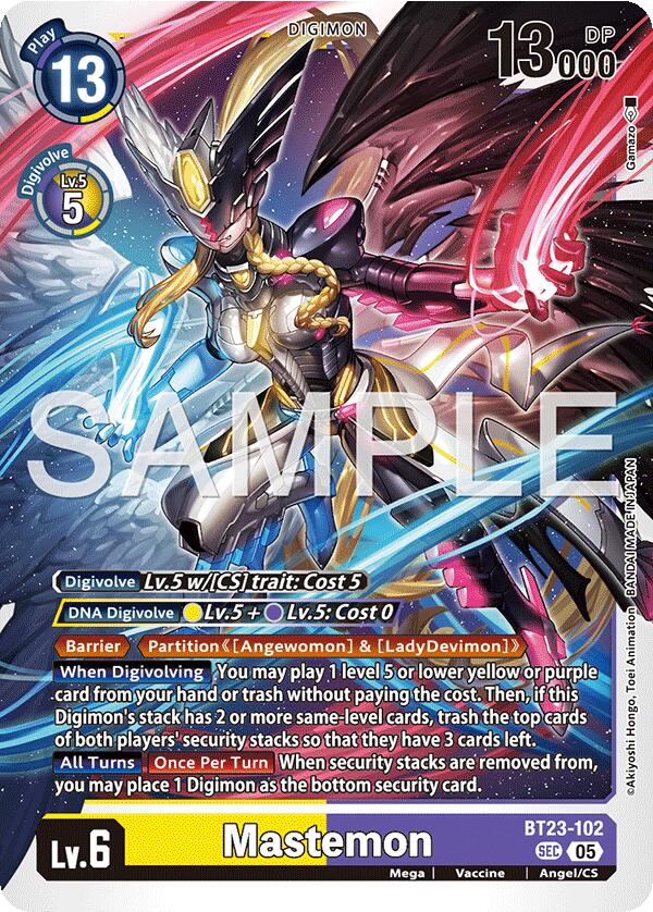 Mastemon [BT23-102] (Alternate Art) [Limited Card Pack -Another Knight-]
