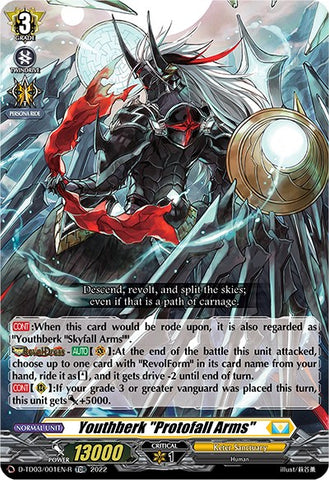 Youthberk "Protofall Arms" (D-TD03/001EN-R) [D-TD03: Raika Koshiba -Skyfall Executors-]