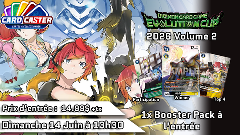 Digimon - Evolution Cup 2026 Vol.2 - Dimanche 14 Juin 13h30