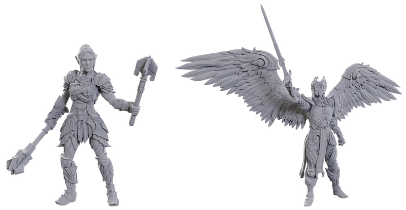 Dungeons & Dragons - Dame Aylin & Minthara - Mini Figurine (Unpainted)
