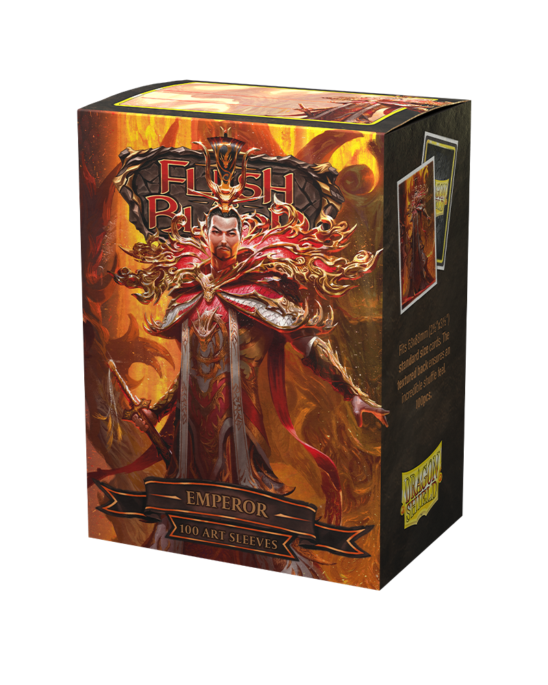 Dragon Shield - Standard Matte Flesh And Blood Art Sleeves - Emperor (100)