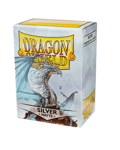 Dragon Shield - Standard Matte Sleeves - Silver (100)