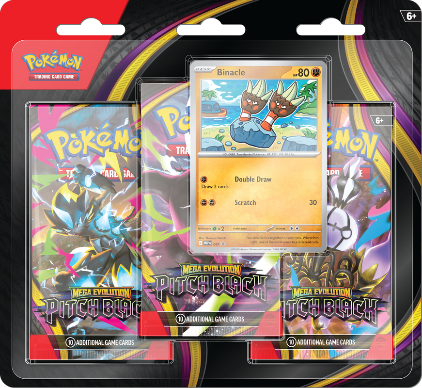 Pokémon - Pitch Black - Binacle - 3 Pack Blister