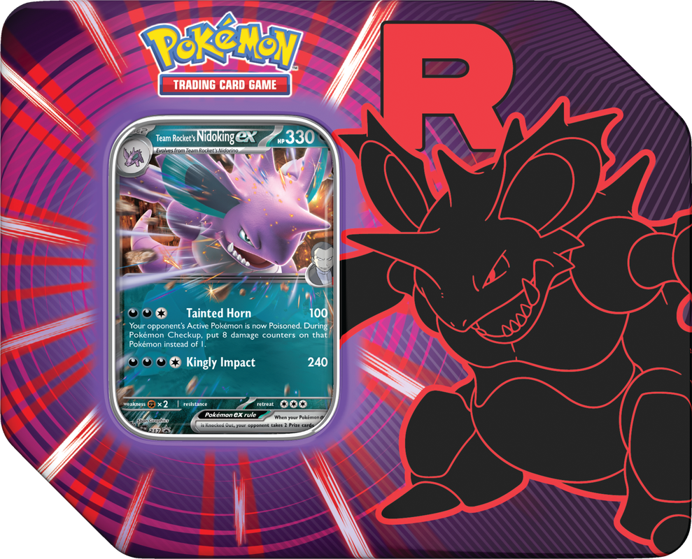 Pokémon - Team Rocket's Nidoking ex - Tin