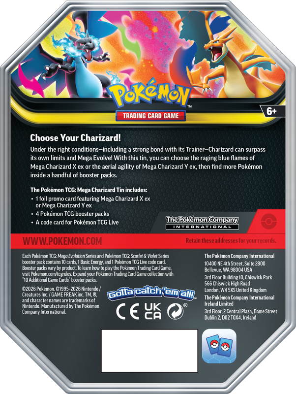 Pokémon - Mega Charizard Tin - Mega Charizard X