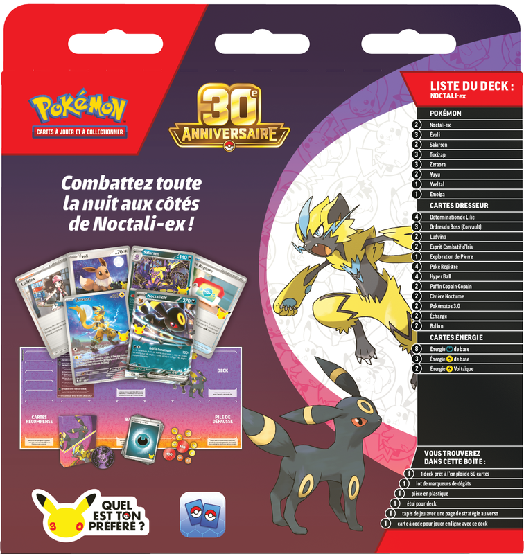 Pokémon - Noctali ex - Deck Combat 30e Anniversaire (Français)