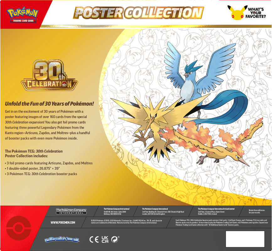 Pokémon - 30th Celebration - Poster Collection
