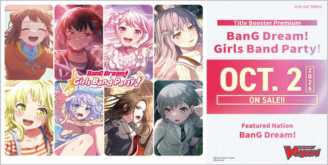 *Pre-Order* Cardfight!! Vanguard - Bang Dream! Girls Band Party - Booster Box