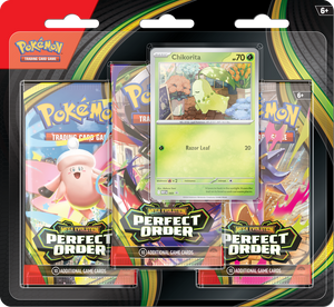 Pokémon - Perfect Order - Chikorita - 3 Pack Blister