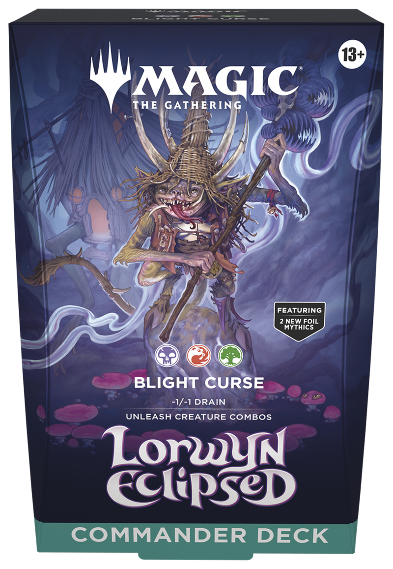 Magic The Gathering - Lorwyn Eclipsed - Blight Curse - Commander Deck